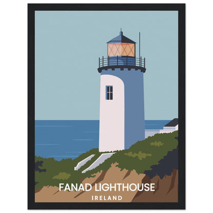 Fanad Head Lighthouse Framed Print | Donegal Coastal Wall Art – Irish wall art print | Buy Irish Art