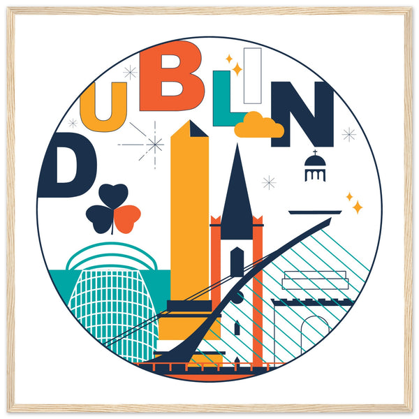 Dublin City Framed Art Print