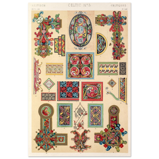 Celtic No.3 (1856) by Owen Jones – A Masterpiece of Celtic Design – detail view | Buy Irish Art