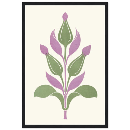 Agreeable Contrast of Plum-Violet and Sage-Green - Framed Art Print by James Ward – view 6 | Buy Irish Art