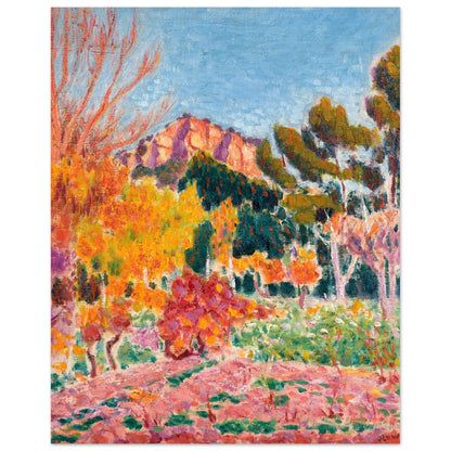 Landscape Cassis by Irish Artist Roderic O'Conor Art Print 40×50 cm / 16×20″ – Irish wall art print | Buy Irish Art