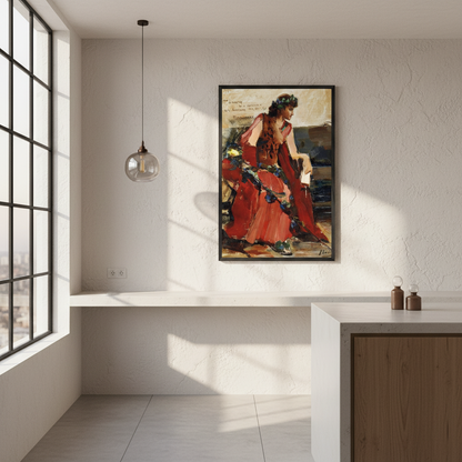 Mrs Langtry as a Bacchante John Lavery Art Print
