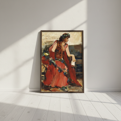 Mrs Langtry as a Bacchante John Lavery Art Print