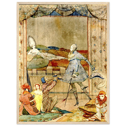 He Saw, Upon a Bed, the Finest Sight Was Ever Beheld by Harry Clarke – Framed Reproduction Print – view 7 | Buy Irish Art