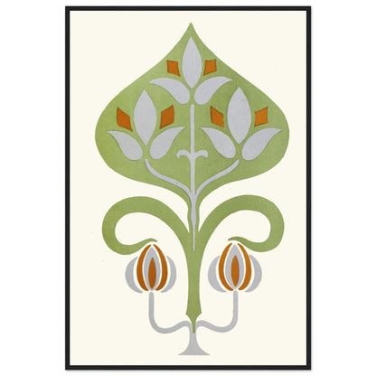 Combination of Broken Colours of Green, Blue, and Orange; Harmony of Contrast- Framed Art Print by James Ward – room setting display | Buy Irish Art