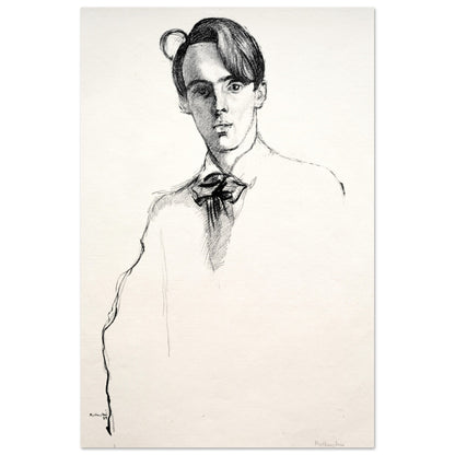 William Butler Yeats by William Rothenstein - Art Print – framed print close-up | Buy Irish Art