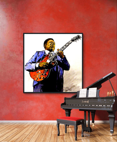 B.B King Framed Art Prints