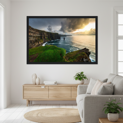 Cliffs of Moher – Gallery Edition Irish Landscape Framed Print – Irish wall art print | Buy Irish Art