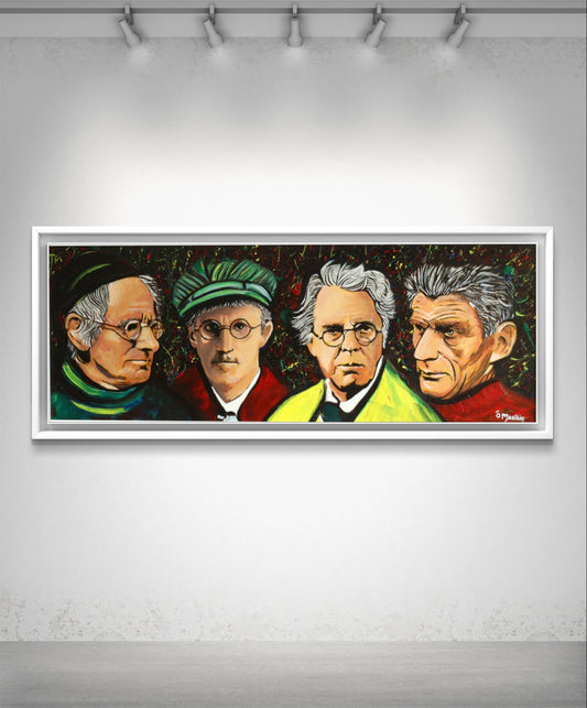 Famous Irish Writers Canvas Art Print – Irish wall art print | Buy Irish Art