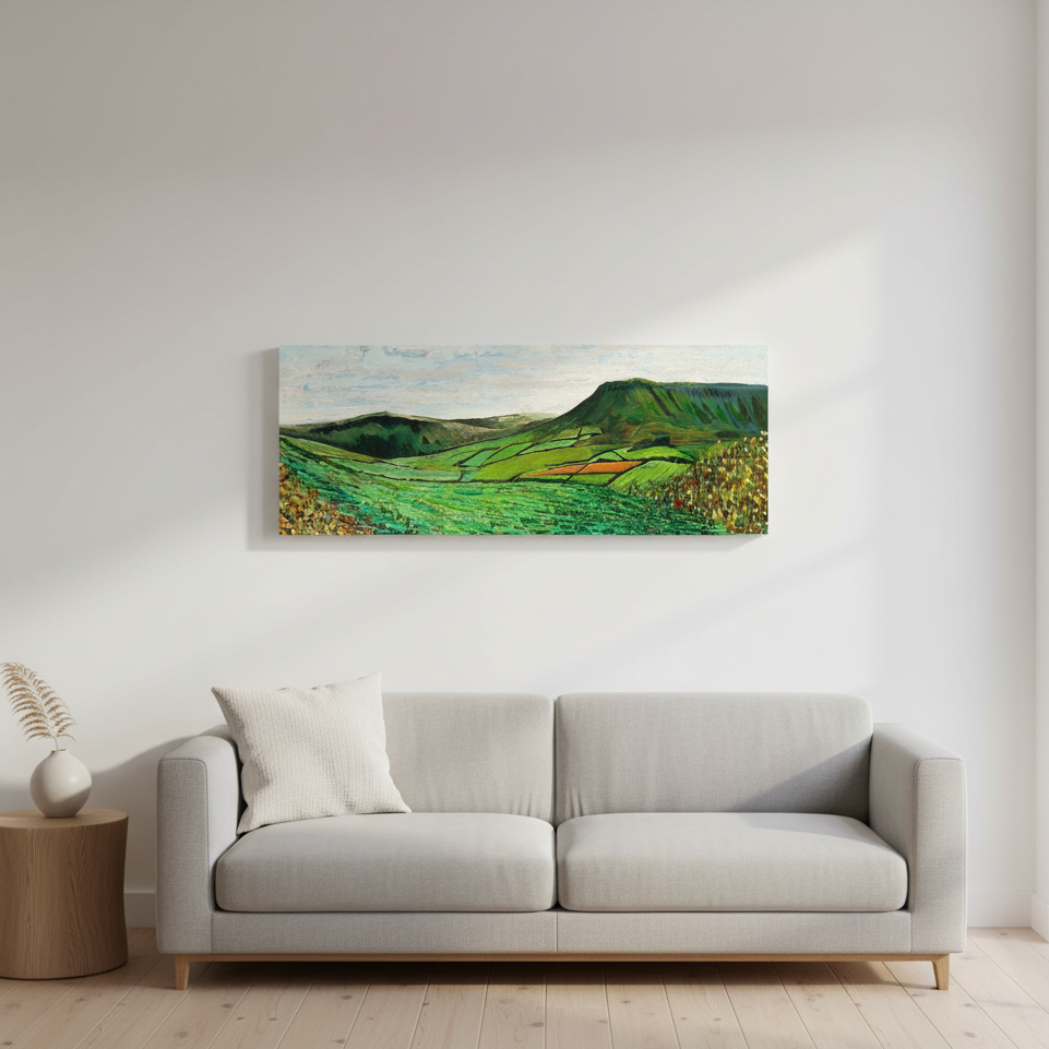 Green Glens of Antrim Canvas Wall Art Print by Irish Artist 