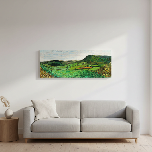 Green Glens of Antrim Canvas Wall Art Print by Irish Artist 