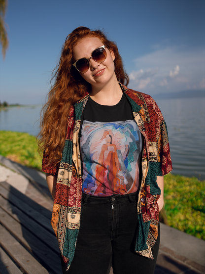 Have Trodden the Winepress Alone by Mainie Jellett – Heavyweight Unisex T-Shirt – Irish art wearable gift | Buy Irish Art