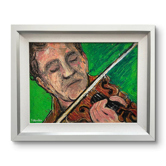 Irish Fiddle Player Original Painting by Irish Artist