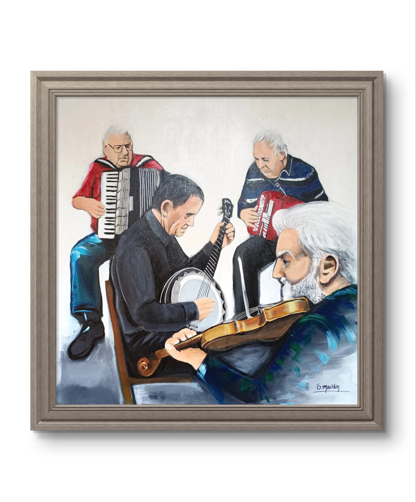 Irish Traditional Music Session Original Painting by Irish Artist