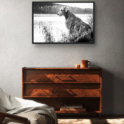 Irish Wolfhound art print — noble breed wall art for dog lovers
