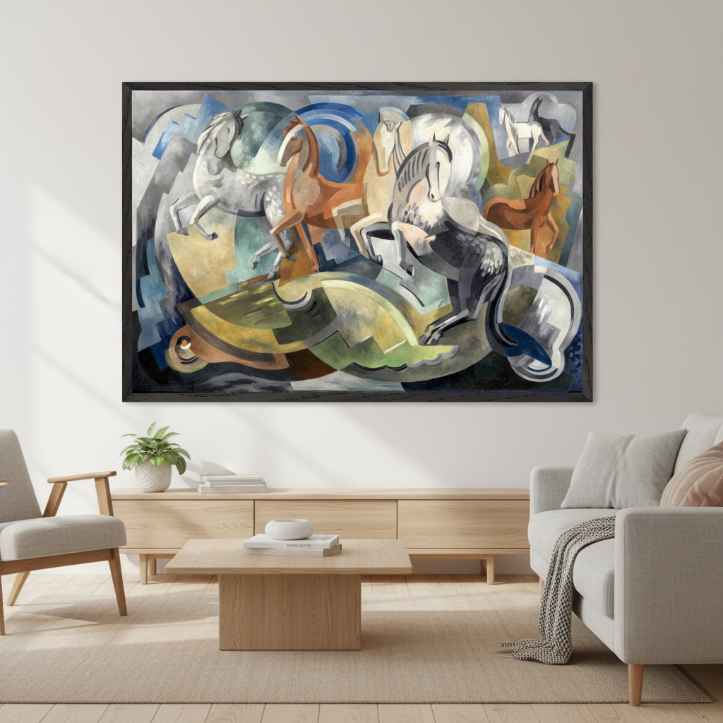 Achill Horses by Mainie Jellett | Irish Art Print