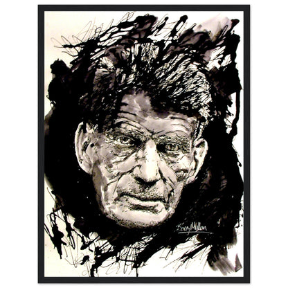 Samuel Beckett Irish Writer Framed Art Print by Irish Artist – view 9 | Buy Irish Art