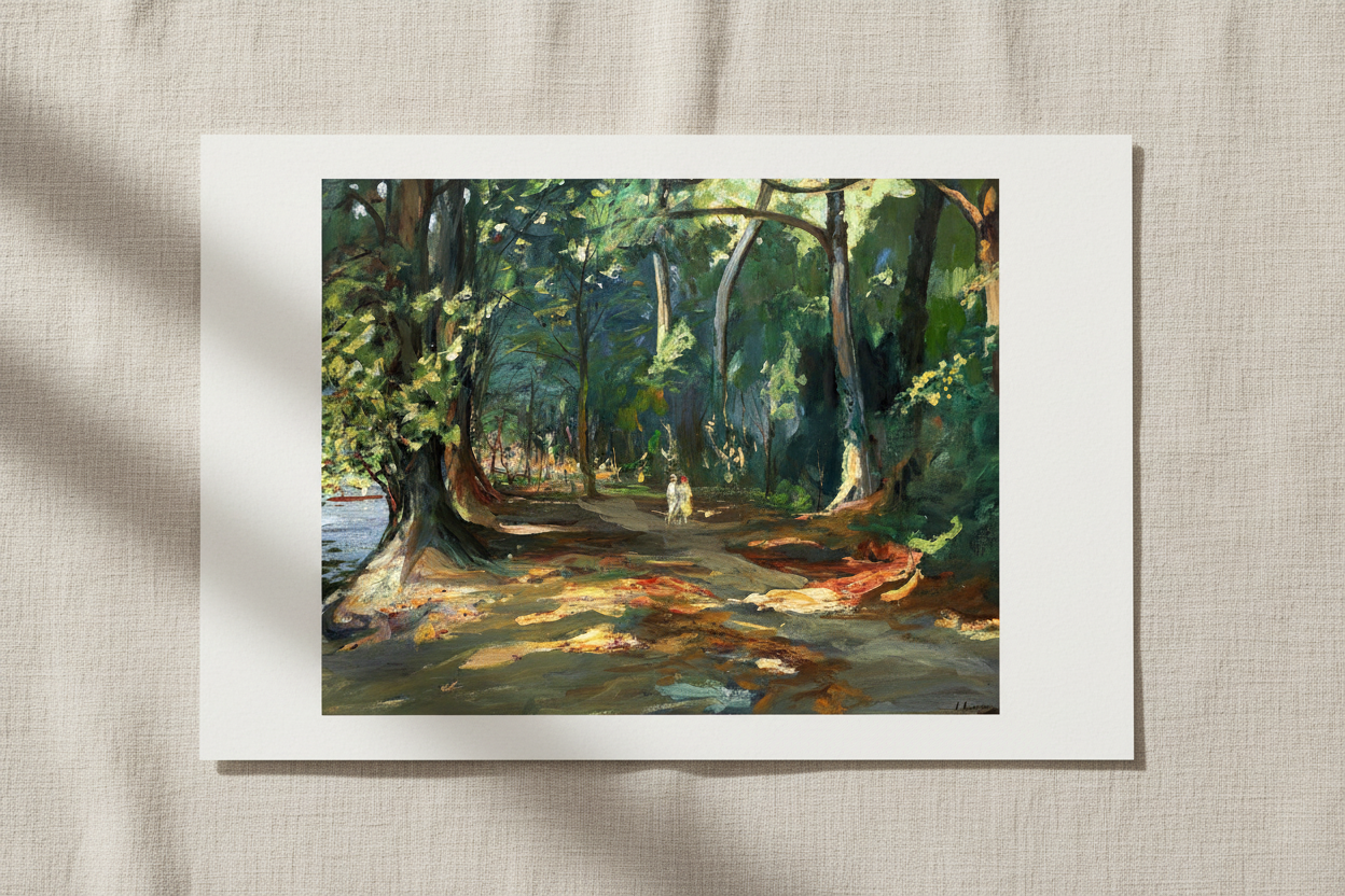 The Path by the River by John Lavery Collector's Print 40x50 cm / 16x20″ – view 14 | Buy Irish Art