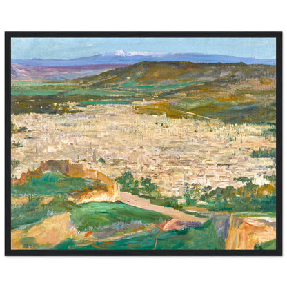 A View of Fez by John Lavery Art Print 40x50 cm / 16x20″ – size comparison view | Buy Irish Art