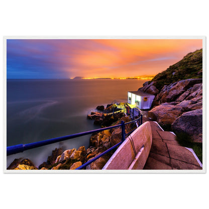 Sunrise in Hawk Cliff Killiney, Co. Dublin, Ireland Art Print – detail view | Buy Irish Art