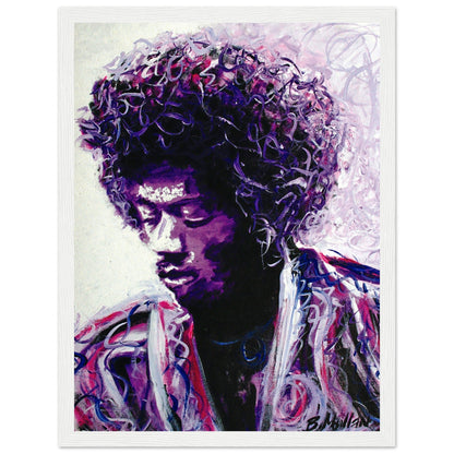 Jimi Hendrix Purple Haze Framed Wall Art Print by Irish Artist – view 10 | Buy Irish Art