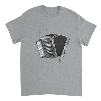 Accordion T-Shirt – back view | Buy Irish Art