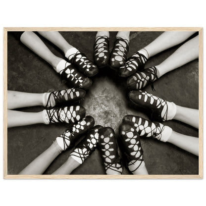Irish Dancing Shoes Black & White Photographic Framed Wall Art Print – detail view | Buy Irish Art