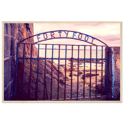 Forty Foot Gate Swimming Sandycove Art Print – detail view | Buy Irish Art