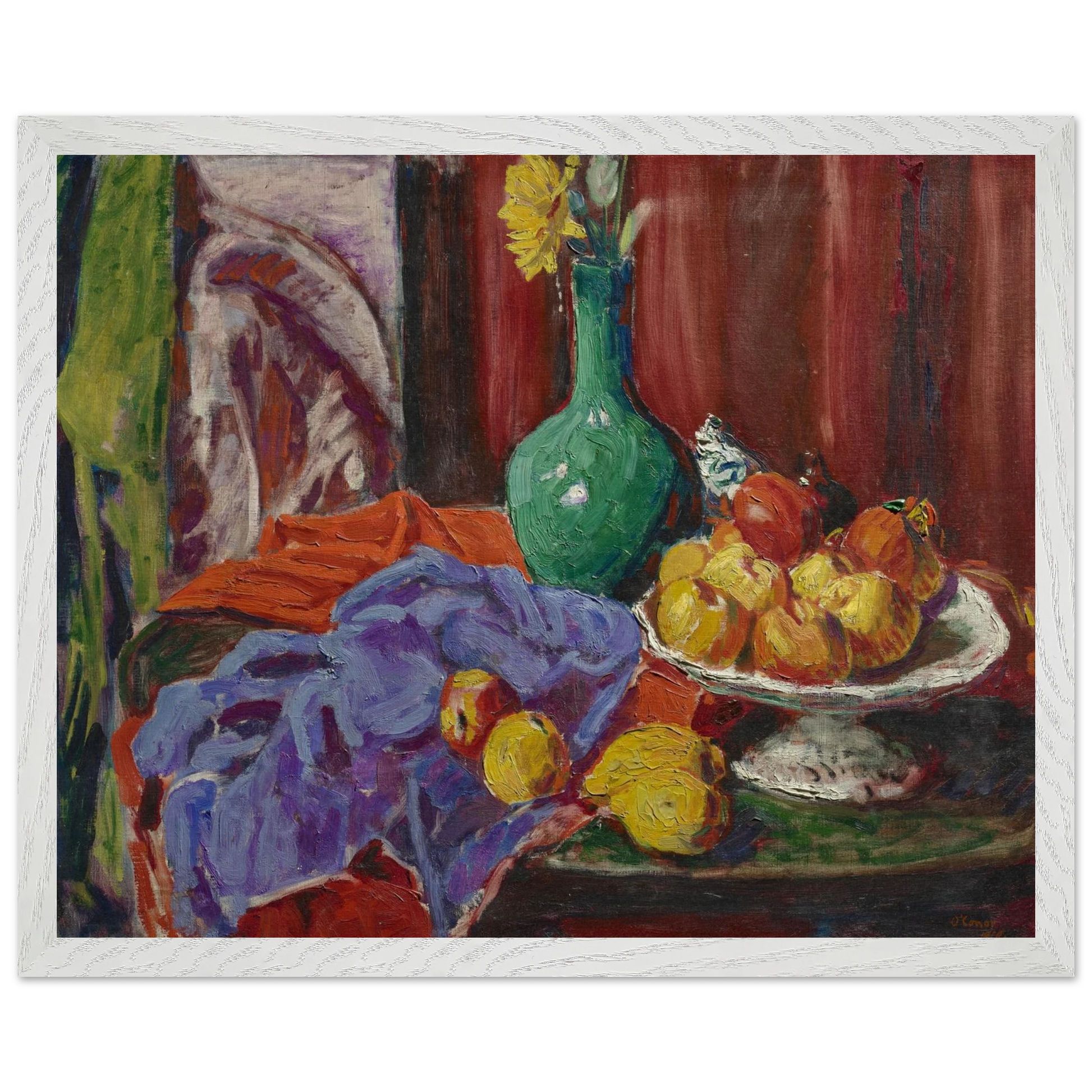Roderic O’Conor – Still Life of Fruit and Green Vase (1919) Print – view 9 | Buy Irish Art
