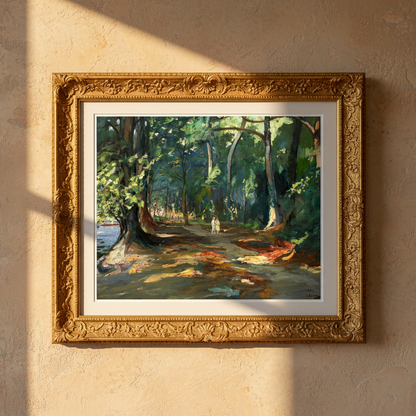 The Path by the River by John Lavery Print 40x50 cm / 16x20″ – view 19 | Buy Irish Art