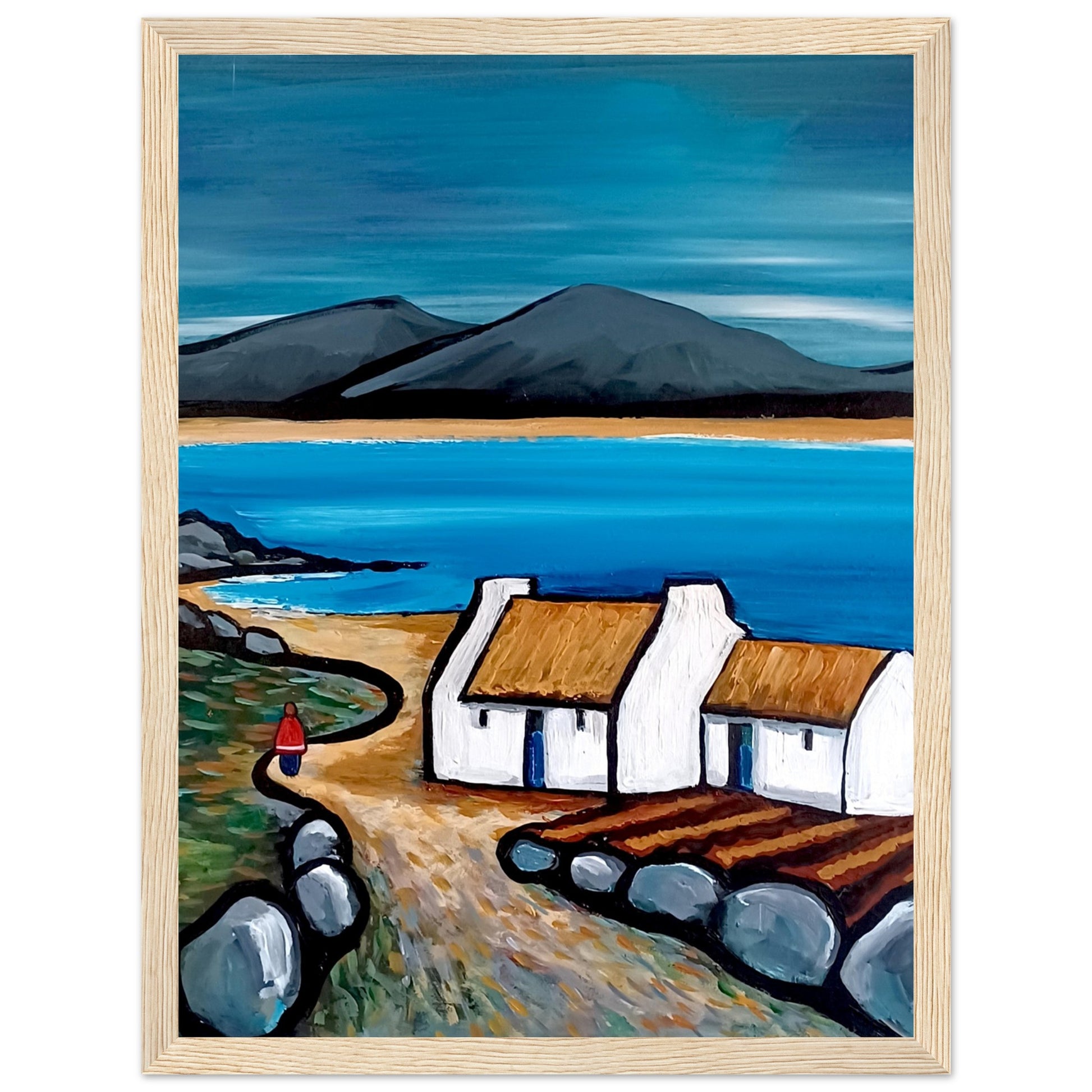 Connemara Lakes Cottage – Irish Landscape Fine Art Print by Ó Maoláin – view 22 | Buy Irish Art