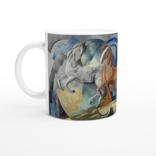 Achill Horses Ceramic Mug – Irish Art by Mainie Jellett – Irish gift ceramic mug | Buy Irish Art