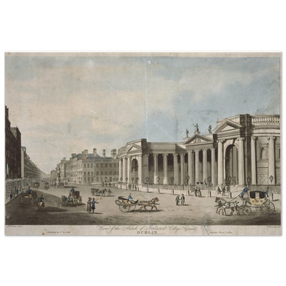 Bank of Ireland, College Green – Museum-Quality Reproduction Print – room setting display | Buy Irish Art