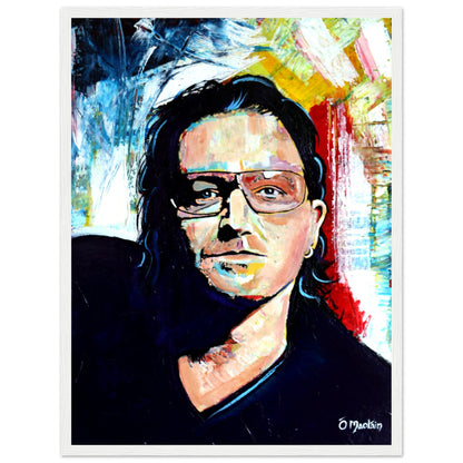 Vibrant Bono U2 Framed Wall Art Print – view 13 | Buy Irish Art