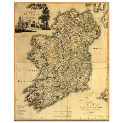 Memoir of a Map of Ireland by Daniel Augustus Beaufort – Irish gift | Buy Irish Art