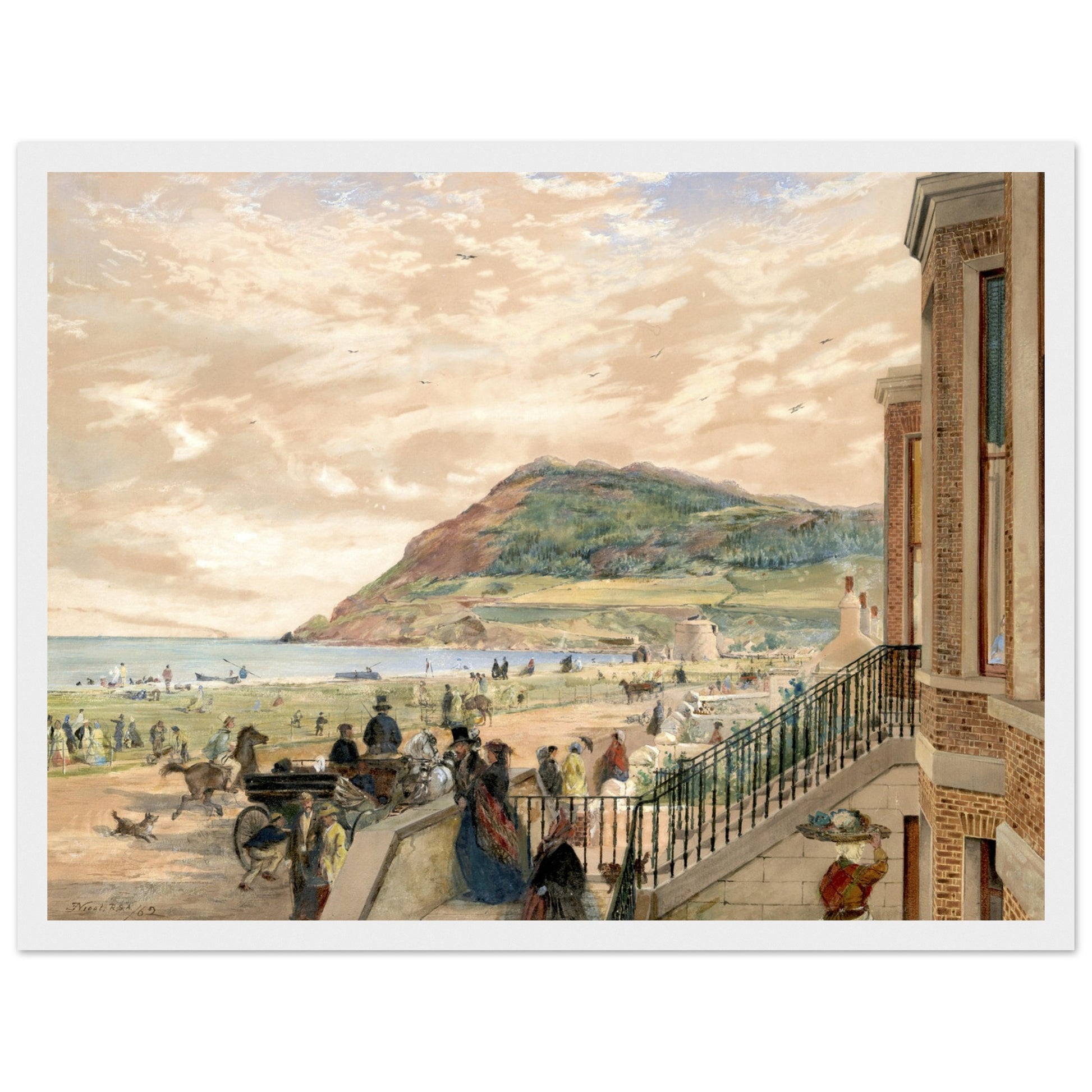 The Seafront at Bray by Erskine Nicol – Irish Art Print – view 18 | Buy Irish Art