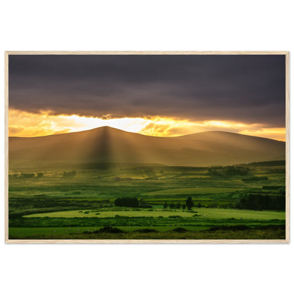 Sugarloaf, Wicklow Ireland, Irish landscape Photography Prints Framed Photographic Print – detail view | Buy Irish Art