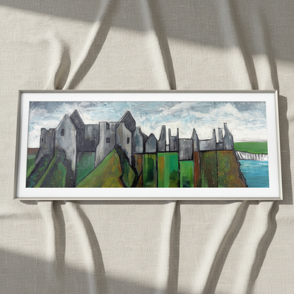 Dunluce Castle – Ó Maoláin | Irish Art Print — in a room setting