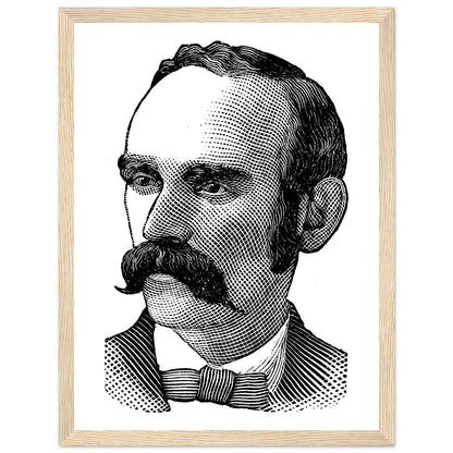 Michael Davitt Art Print – framed print close-up | Buy Irish Art