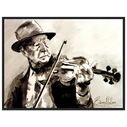 Old Irish Traditional Fiddle Player – Gallery Edition Irish Art Print – view 13 | Buy Irish Art