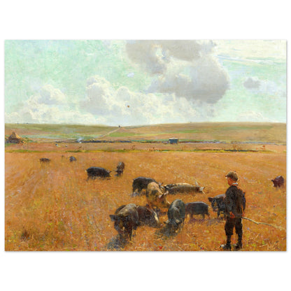 Joe the Swineherd by Irish Artist Walter Frederick Osborne Art Print – Irish wall art print | Buy Irish Art