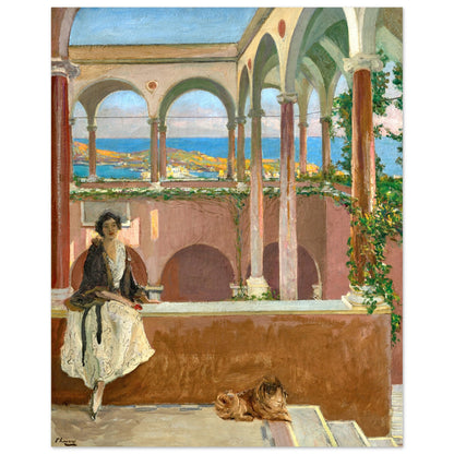 A Villa on the Riviera, John Lavery Art Print 40x50 cm / 16x20″ – Irish wall art print | Buy Irish Art