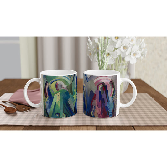 The Virgin of Éire Mug Mug by Mainie Jellett – side view | Buy Irish Art
