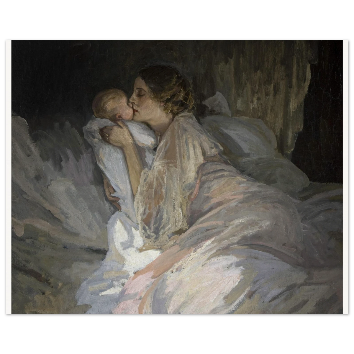 The Mother (1909) by Sir John Lavery, unframed art print, 40x50 cm
