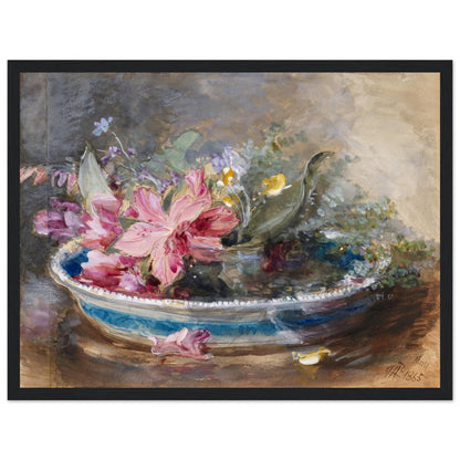 Flowers in a Bowl by James Holland (1865) Framed Print – detail view | Buy Irish Art