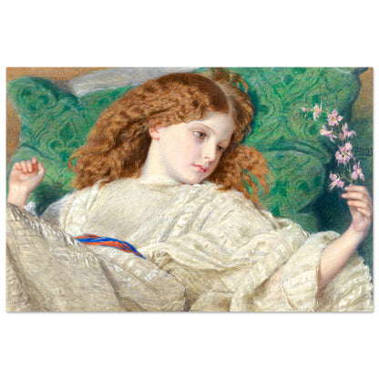 Dreams by Irish Artist Sir Frederic William Burton Art Print – room setting display | Buy Irish Art