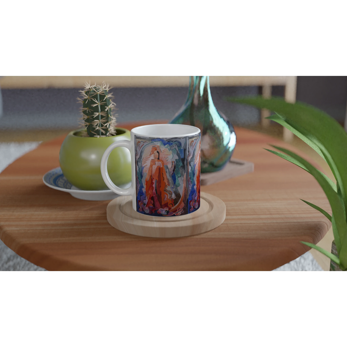 I Have Trodden the Winepress Alone - Ceramic Mug – Mainie Jellett Artwork – detail view | Buy Irish Art