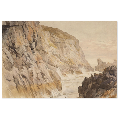 Cliffs at Howth – Frederic William Burton Collector’s Edition Print – view 8 | Buy Irish Art