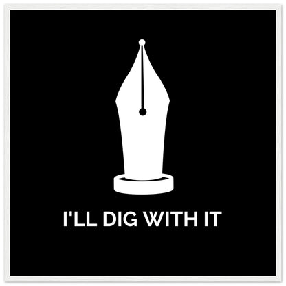 I'll Dig With It Seamus Heaney Framed Wall Art Print – detail view | Buy Irish Art