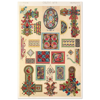 Celtic No.3 (1856) by Owen Jones – A Masterpiece of Celtic Design – Irish gift | Buy Irish Art